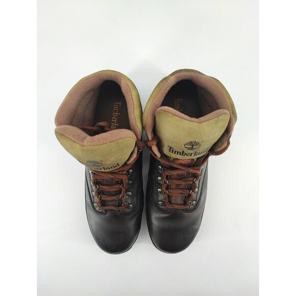 Timberland Men's Hommes Euro Hiker Mid Lace Brown Boots Size 11.5M US - Picture 4 of 10